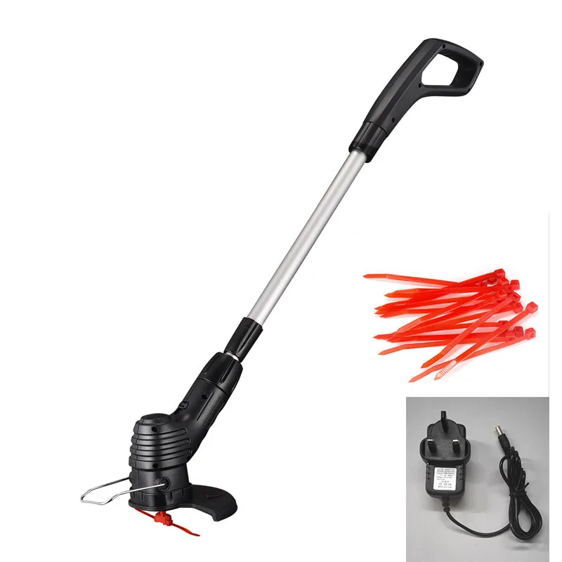 cordless hedge trimmer with battery Electric Lawn Mower Small Garden Grass Weeder Handheld Lithium  Lawn Machine Garden Grass Trimmer Head Weed Brush Garden Tool best corded hedge trimmer Garden Tools