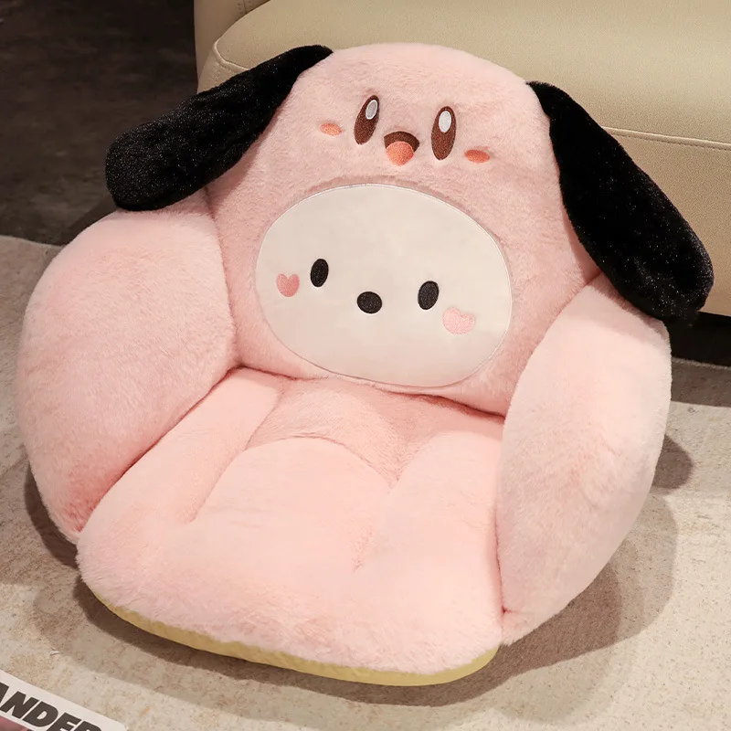 Sanrio Plush Cushion Cartoon Anime Cinnamoroll My Melody Kawaii Cute Warm Chair Waist Support Mat Girls Gift