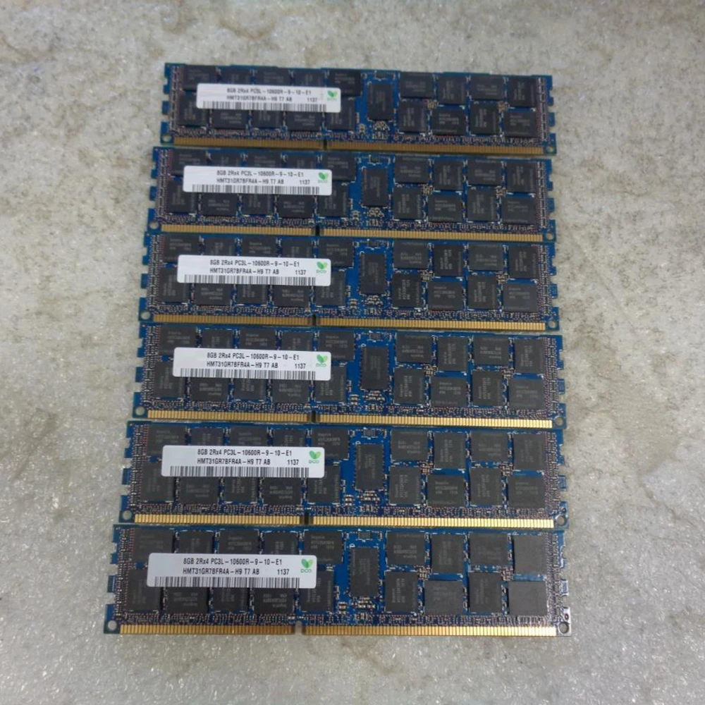 1 Pcs For SK Hynix RAM 8GB 8G 2RX4 1333 DDR3L PC3L-10600R REG HMT31GR7BFR4A-H9 5 1 Pcs For SK Hynix RAM 8GB 8G 2RX4 1333 DDR3L PC3L-10600R REG HMT31GR7BFR4A-H9 - Image 3