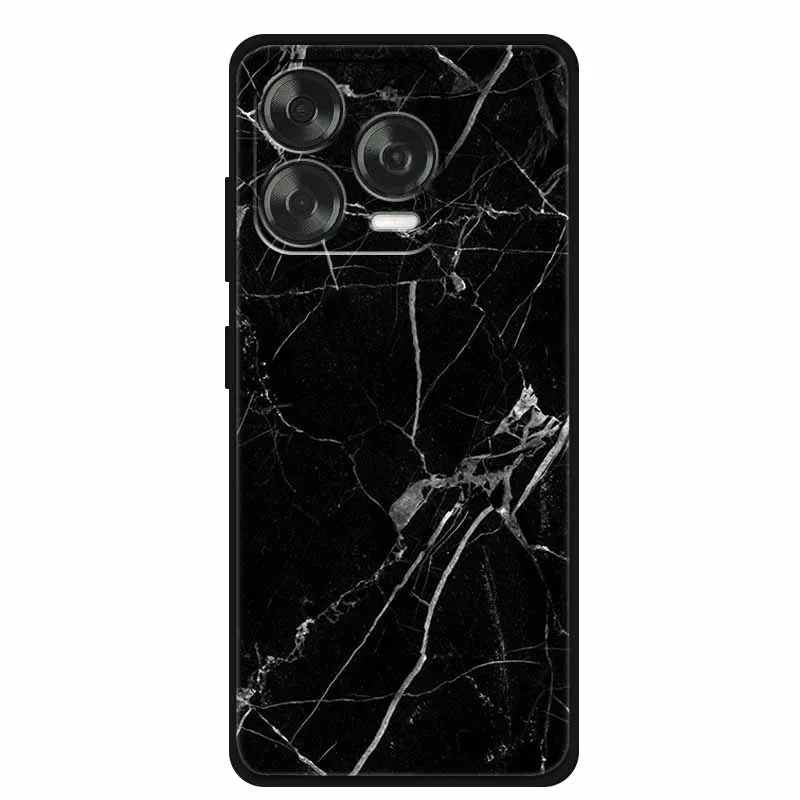 Marble Pattern Soft Silicone TPU Phone Case - Elegant Protective Back Shell Cover