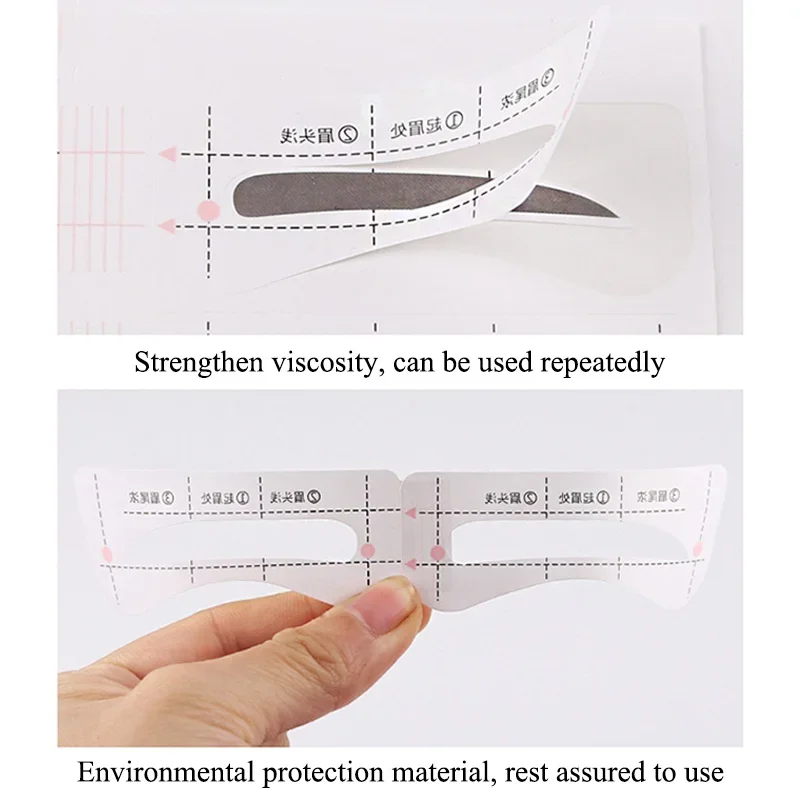 Lazy Quick Eyebrow Stickers Card Template Aids Guide Tattoos Makeup Tools Adjustable 24 Sheets Makeup Tools Eyebrow Stencil Tool Eye Makeup Tools