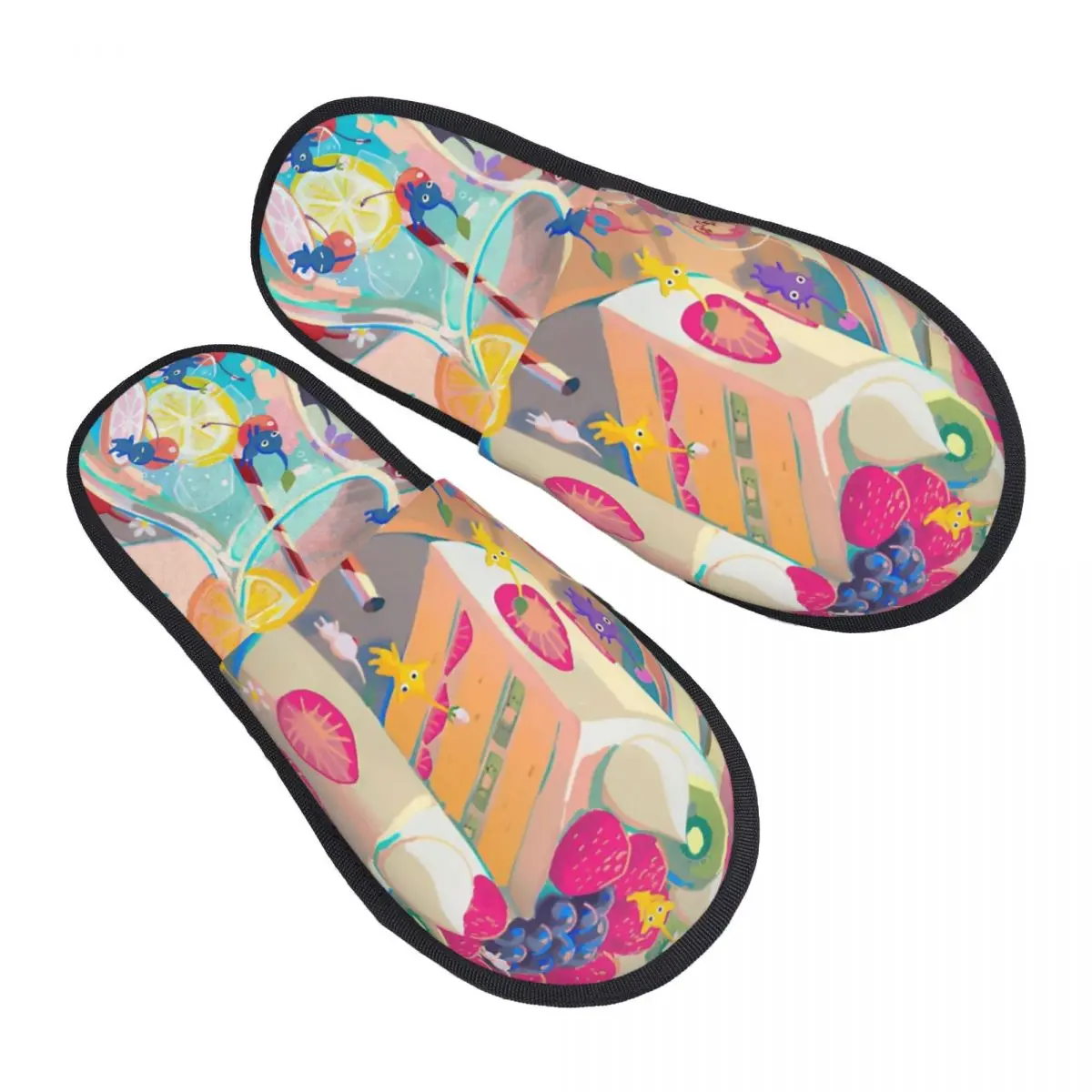 

Тапочки женские хлопковые для дома, мягкие Нескользящие, с уникальным принтом, с эффектом памяти, для игр в гостиной, зимние шлепанцы