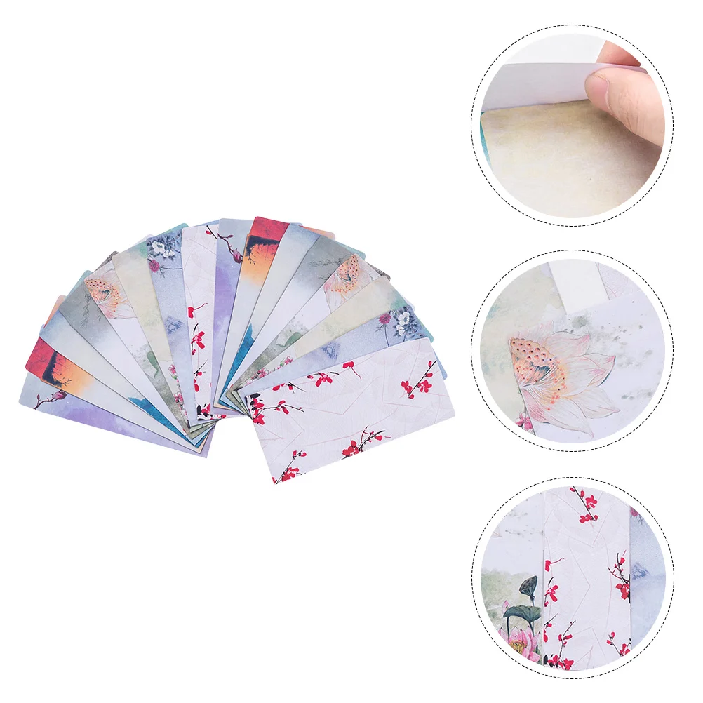 20Pcs Envelope Money Card Holder Greeting Cards Vintage Romantic Letter Beautiful Flower Pattern Gift Envelope kraft paper envelopes mailing envelopes gift card envelopes
