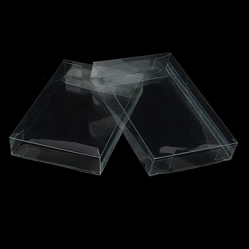 10Pcs/lot New Clear PET Plastic Box Protector Case Sleeves Cover For SNES N64 CIB Boxed Games Cartridge Box 13.6*8.8*2.2cm
