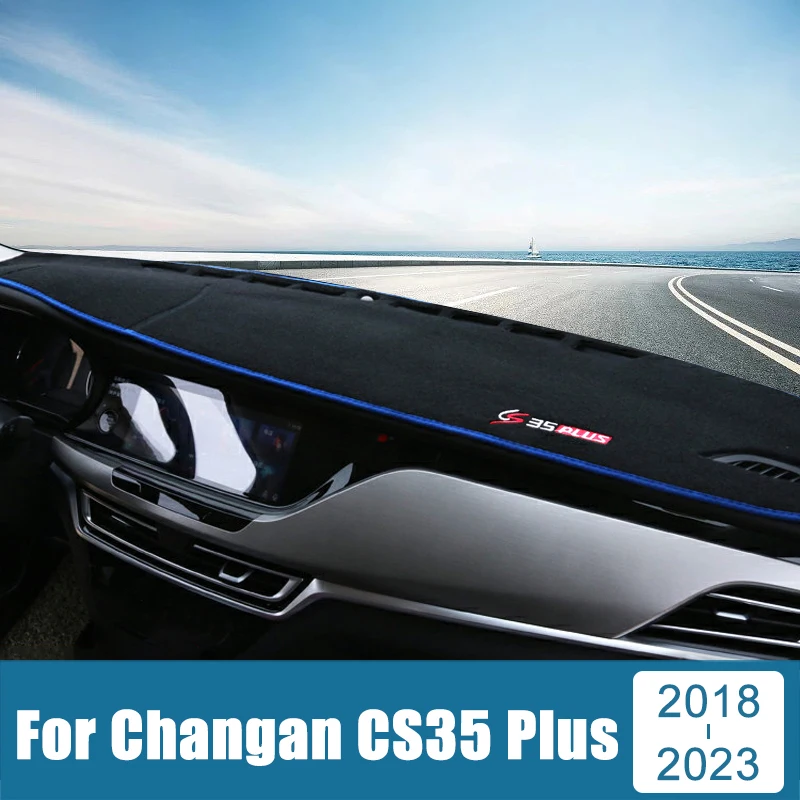

For Changan CS35 Plus 2018 2019 2020 2021 2022 2023 Car Dashboard Cover Avoid Light Pad Sun Shade Anti-UV Carpets Non-Slip Mat
