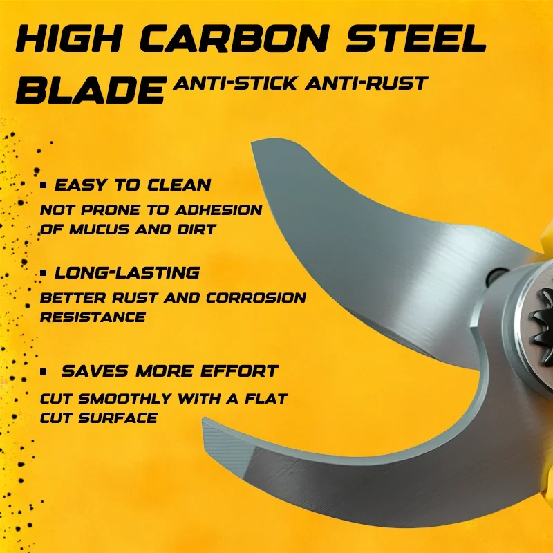 브러시리스 50mm 전동 가위 듀월트 20V 배터리용 무선 과일나무 분재 전동 가지치기 가위