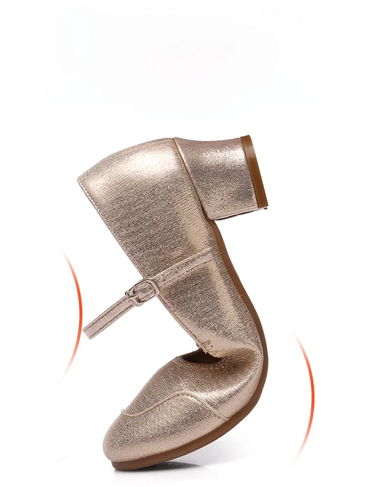 Gold Dance oes Women's Soft Bot Genuine Leather Square Dancing oes Middle-Aged And ly Dancing oes Adult Dancing...