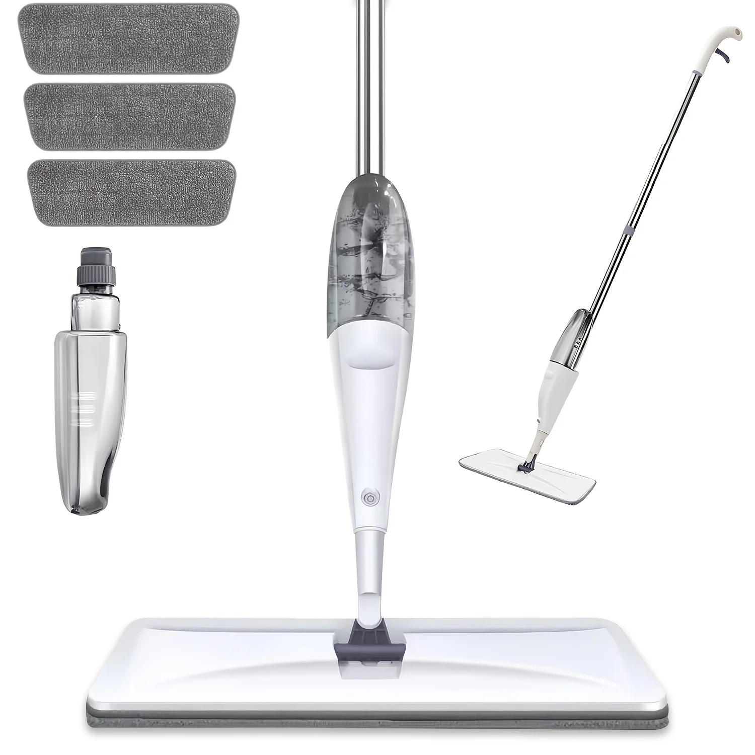 usSpray Mop with Three Washable Pads, a Spray Flat Mop for Home Use, Suitable for Both Wet And Dry Cleaning, Designed for Floor Cleaning, Compatible with Hardwood, Laminate, And Ceramic Tilesd 3