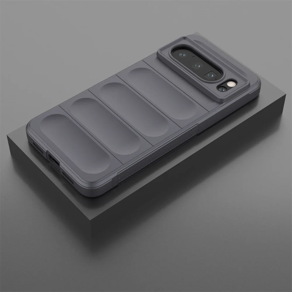 Shockproof Liquid Silicone Soft Back Cover - Armor Edition