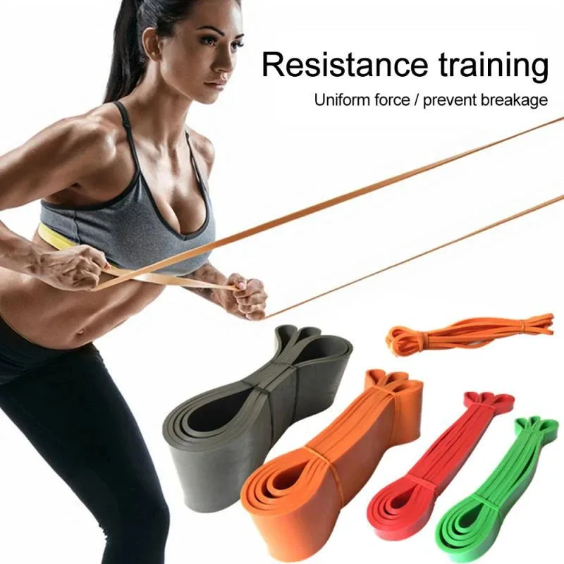 

Heavy-duty Latex Resistance Band Yoga Elastic Band Exercise Power Pull Up Auxiliary Pilates Fitness Equipment Gym Workout