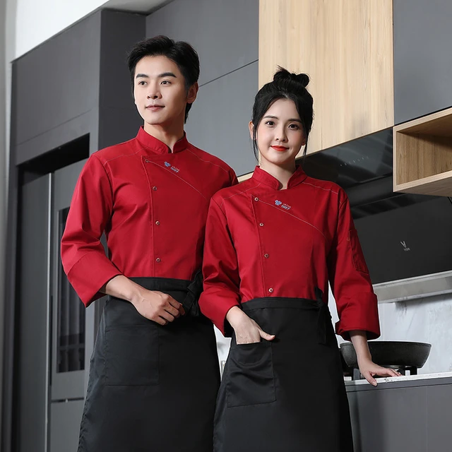 Chef Uniform Hotel Restaurant Kitchen Long  Chef Clothing Hotel Restaurant  - Chef - Aliexpress