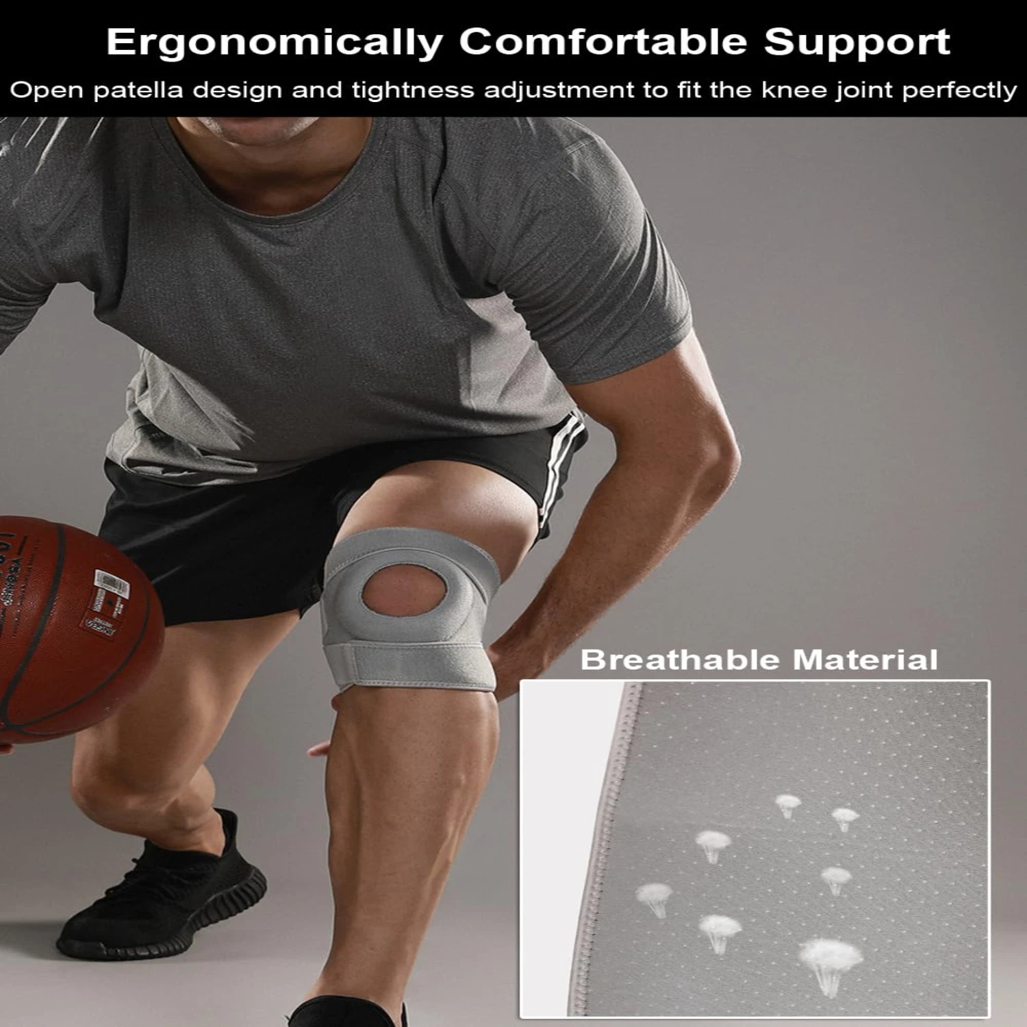 Stylish, durable and comfortable premium knee braces for active lifestyles. Lightweight, breathable and flexible design to keep