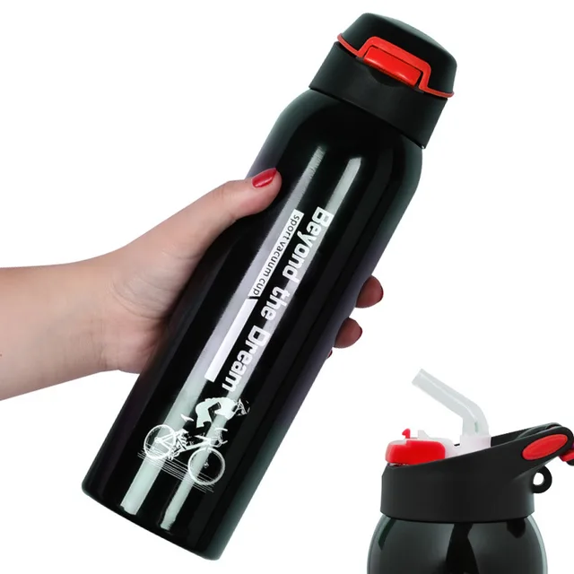 500ML Bike Water Bottle Outdoor Sport Running Mountain Cycling Warm-keeping Bicycle Kettle Drink Bottle Stainless Steel Cup 5