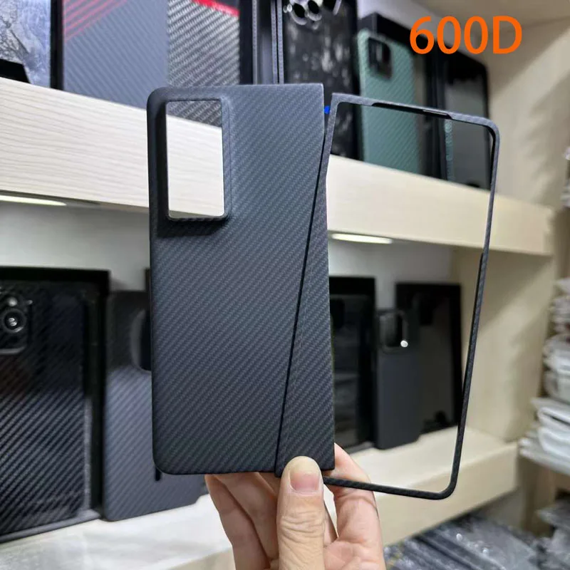 Premium Real Carbon Fiber Aramid Protective Phone Case - Anti-Explosion & Foldable Design