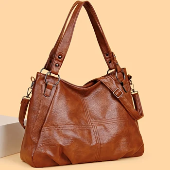 Borsa semplice alla moda famosa borsa a tracolla da donna di design di lusso di alta qualità in morbida pelle di grande capacità