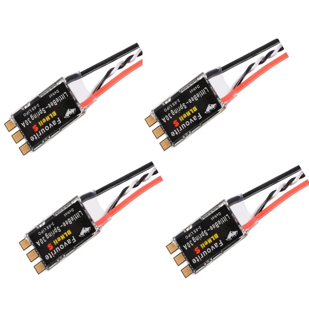 Micro moteur ESC 30A pour RC voiture bateau, câbles de connexion et connecteurs en évidence.