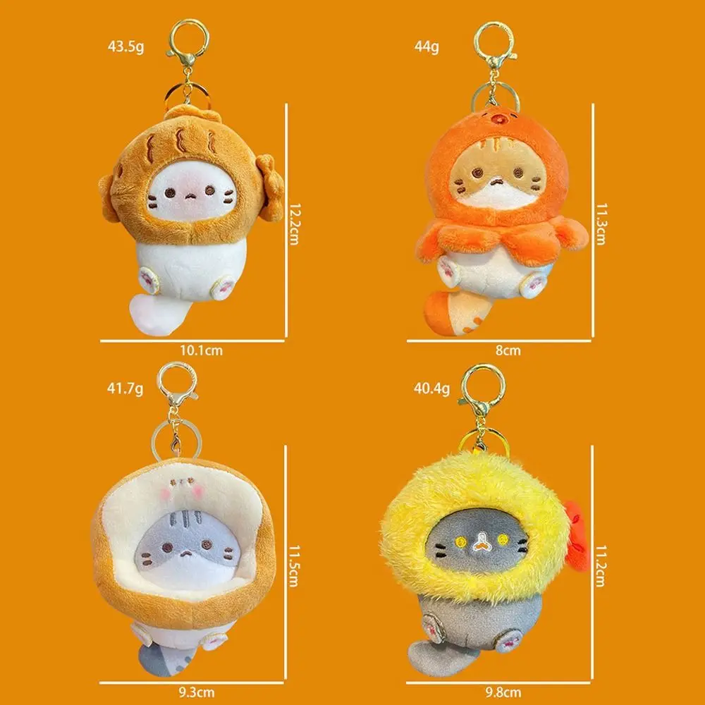 Cocoa Cat Snapper Head Keychain Exquisite Japanese Style Plush Schoolbag Pendant Doll Pendant 6