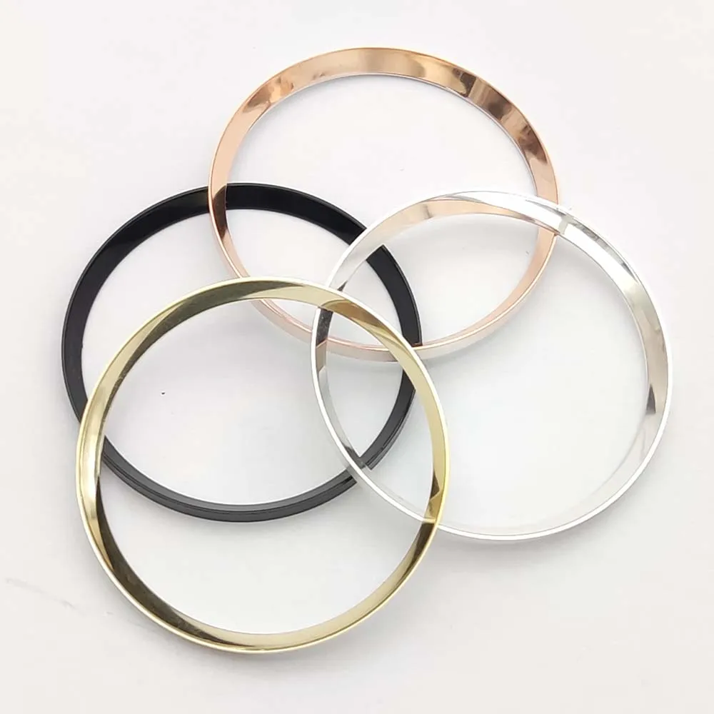 Metal inner ring for 007 cases watch chapter ring fitting 15 styles 28.5 mm