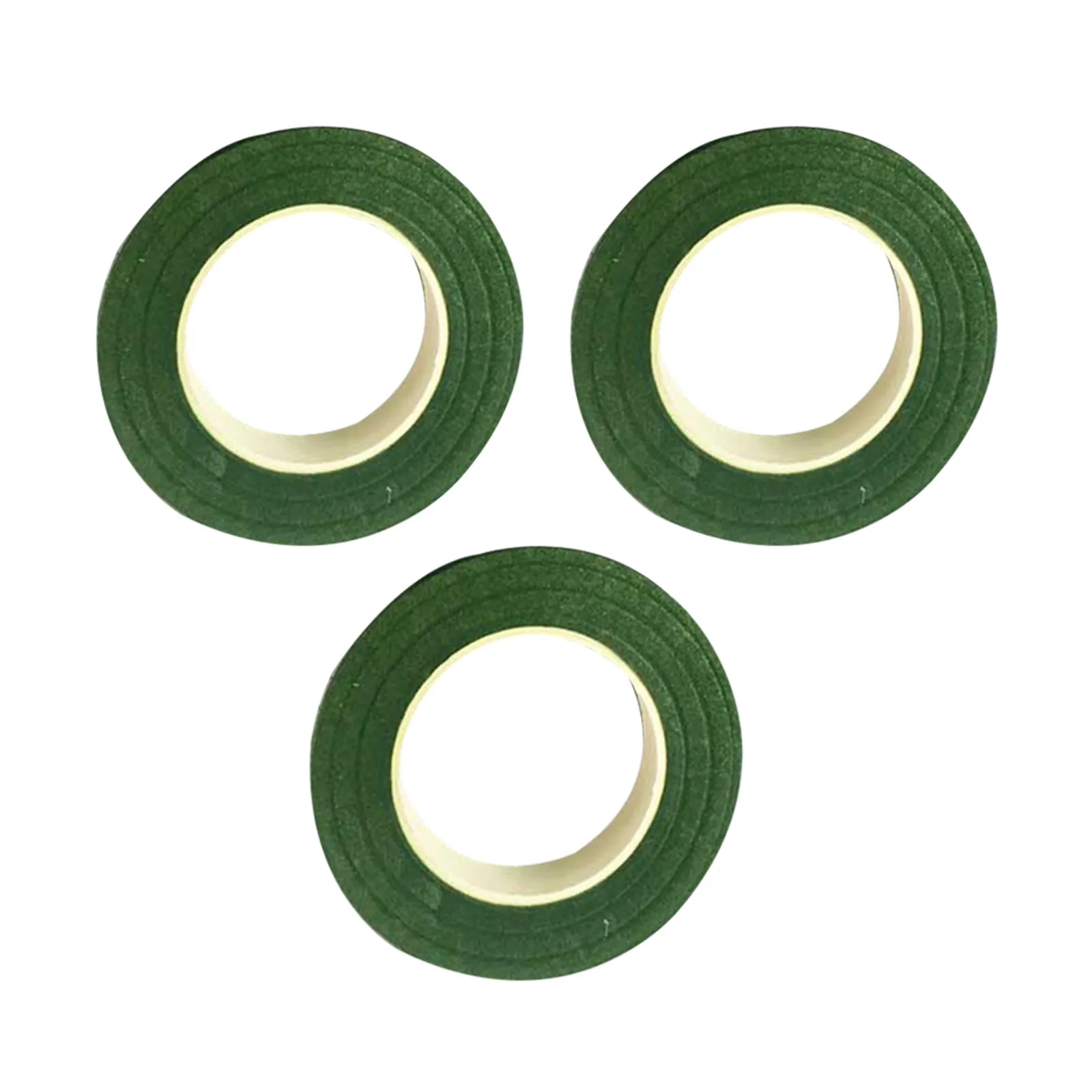 3 롤 27M DIY 꽃꽂이용 녹색 꽃무늬 테이프 줄기 포장 선물 포장 인공 꽃 스크랩북 화환