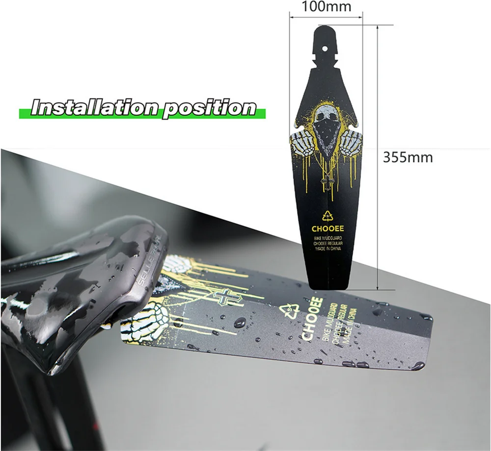 Bicycle Accessories Bike Fender Mtb Mudguard Cycling Wheels Rear Saddle Wings Ass Mud Guard Chooee bicycle fender