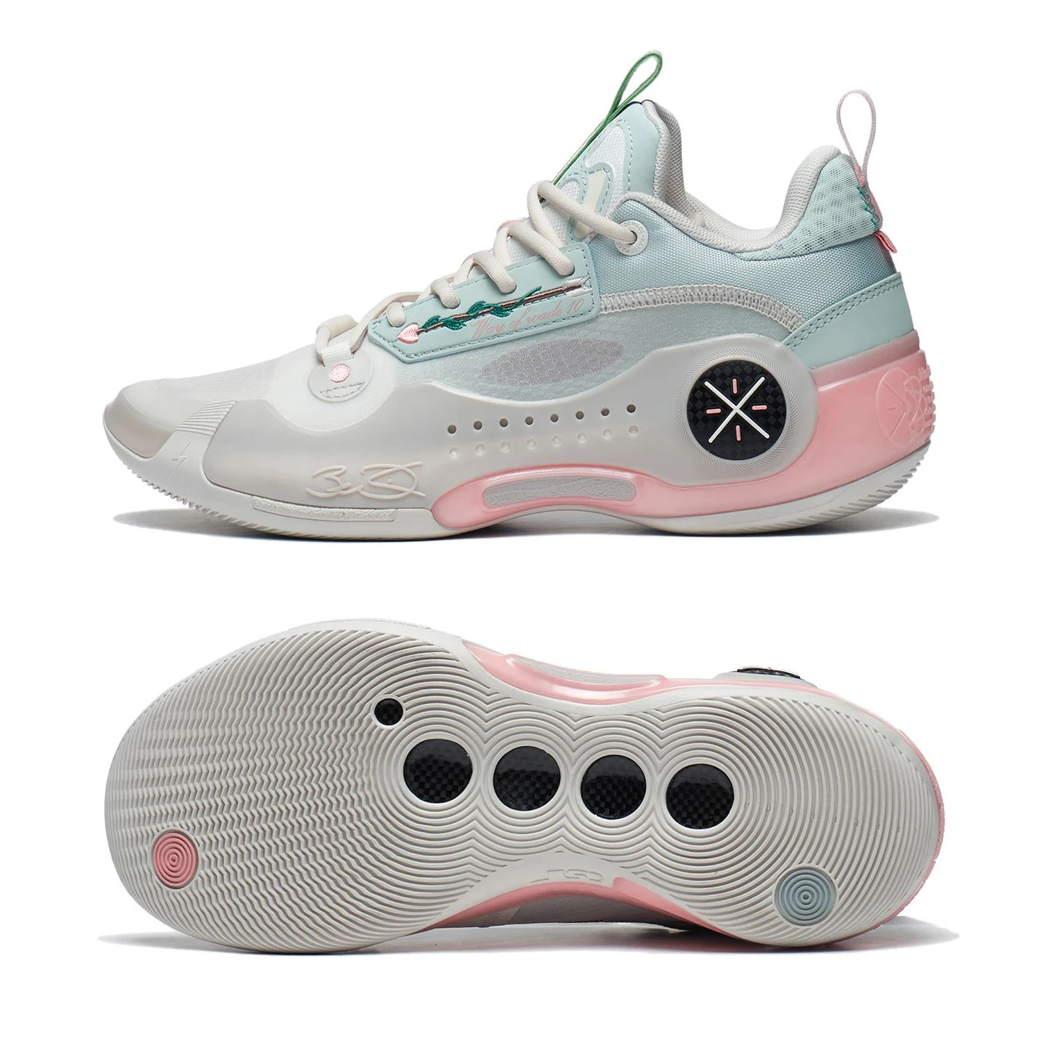 thumbnail image 1 of Zapatillas de baloncesto profesionales Li-Ning WAY OF WADE 10 LOW VALENTINE'S DAY para hombre, con placa de carbono y amortiguación, zapatillas WOW 10 ABAS083, 1 of 5