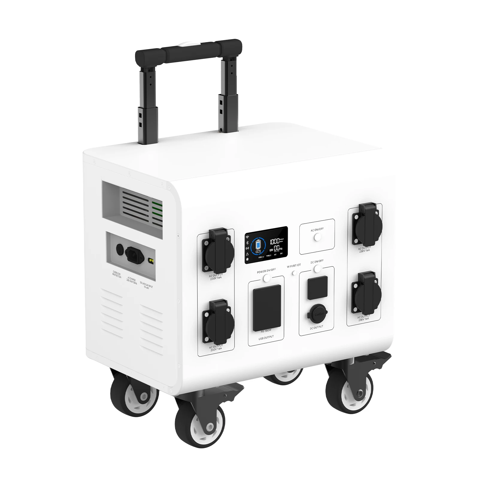 중국 공장 3600W 태양광 발전소 LiFePO4 2560Wh 배터리 모바일 충전 야외 가정용 백업 영국 EU 미국 플러그