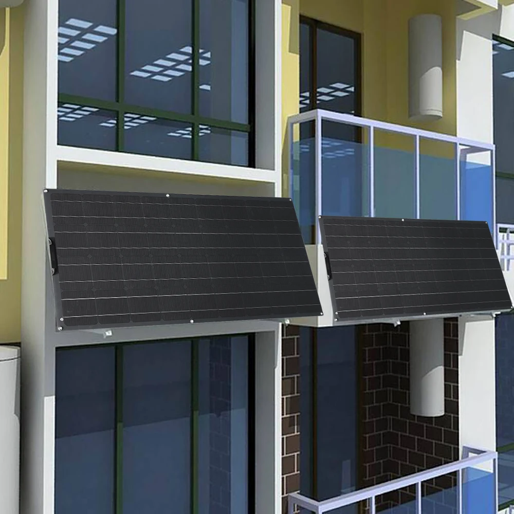 Solar Panel 12v flexible 140w 120w 100w 80w 50w home camper photovoltaic car boat balcony portable charger flexible