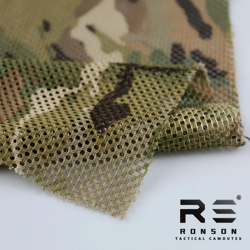 Mesh fabric 230gsm MC/MCBK camouflage fabric tactical tricot mesh for printed