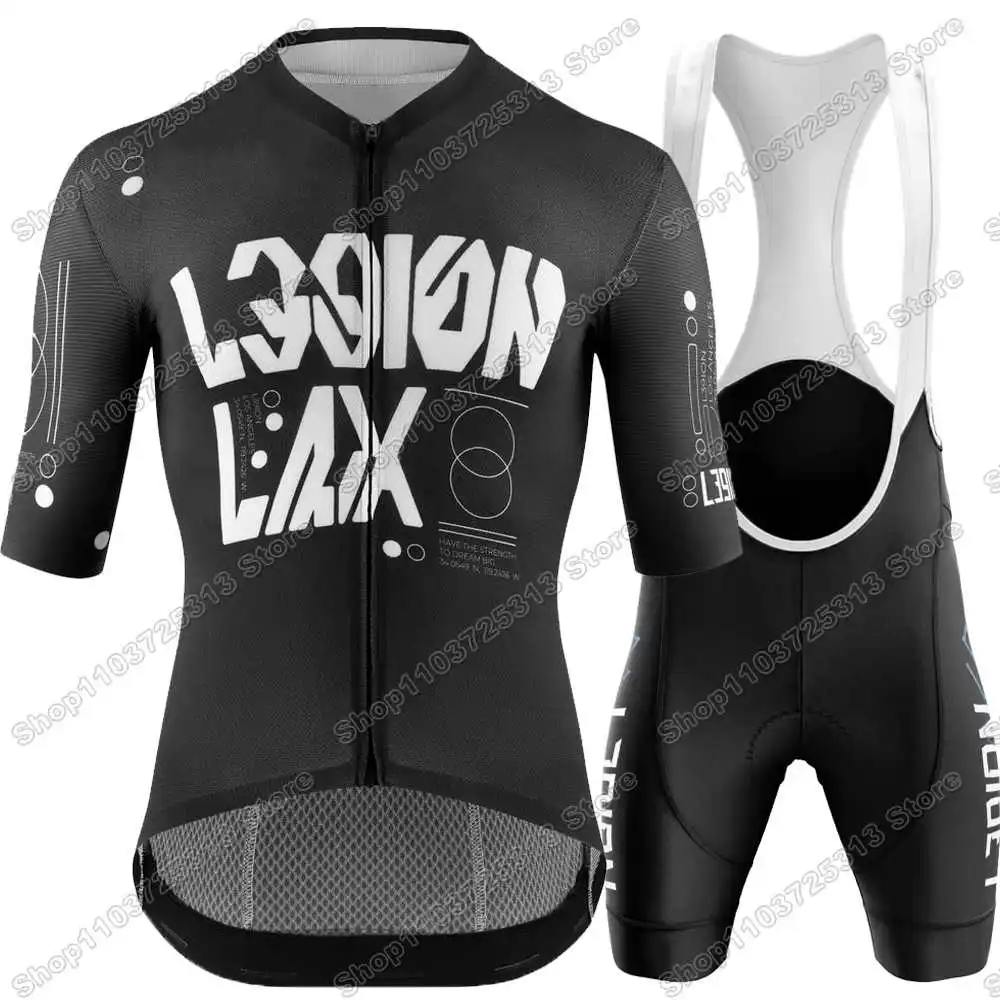 Team L39ION Cycling Jersey Set Legion of Los Angeles Cycling Clothing Men Summer Road Bike Shirts Suit Bicycle Bib Shorts