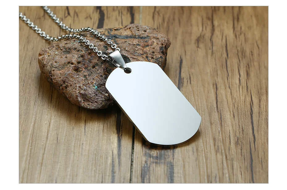 Vnox Personalisierte Edelstahl Bruderschaft Hund Tag für Männer Motorrad Armee Solier Brothers Tough Mann BFF Halsketten Benutzerdefinierte Geschenk – Detail 7