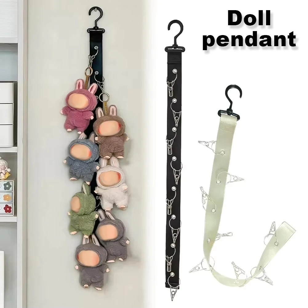 Doll Pendant Storage Rape Tool Cabinet Door Decor Accessories For Dolls Storage Bag With Hanging Hook Doll Pendant Storage Rope