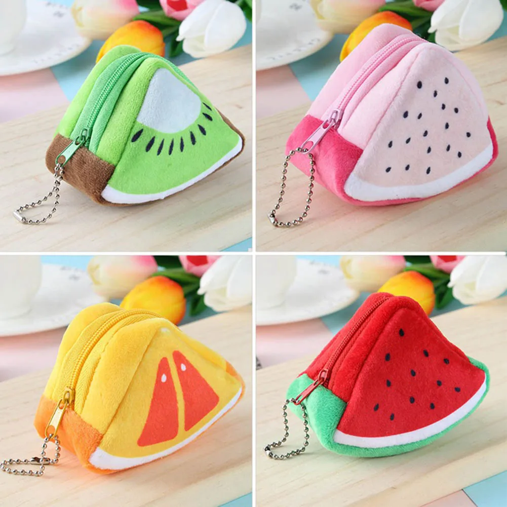 CreativeCuteFruitPlushWalletCoinPurseWomenChangePurseMoney