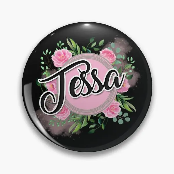 

Мягкая булавка для воротника Tessa с именем, мультяшный подарок, Забавный металлический Модный женский декоративный значок, креативный значок для любимой шляпы, лацкана, одежды