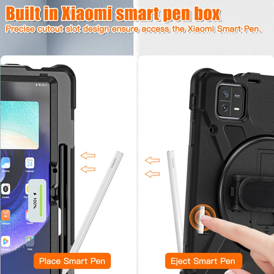 AJIUYU For Xiaomi Pad 6 / 6 Pro Case Kids Silicon Shockproof Pencil Holder  Tablet Cover For Mi Pad6 MiPad 6 Pro 11'' Funda Case - AliExpress