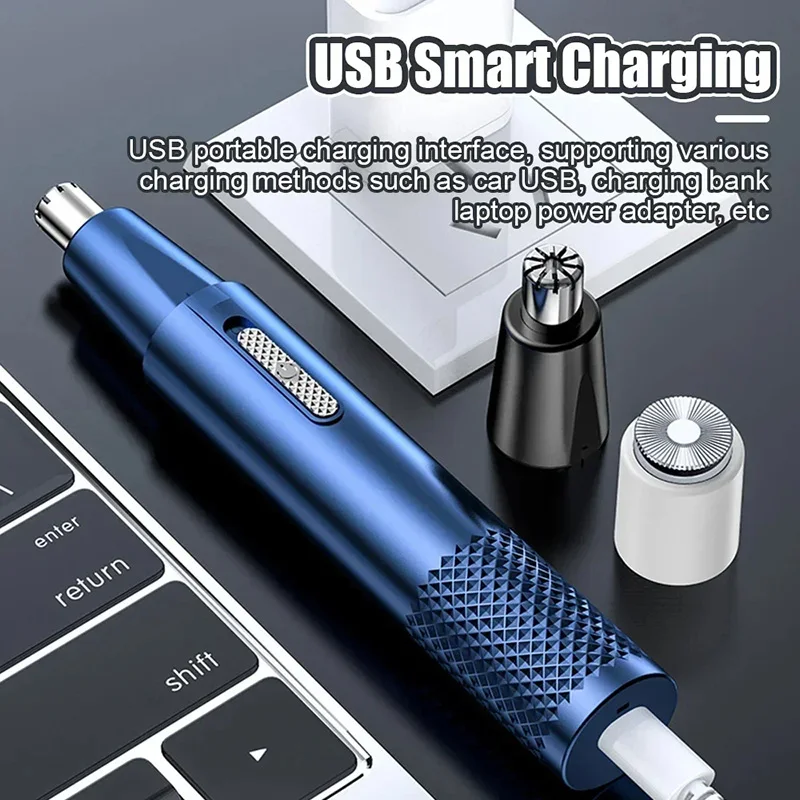 Xiaomi Mijia Electric Nose Hair Trimmer IPX5 Waterproof Rechargeable Portable 2 In 1 Mini Male Female Ear Eyebrows Hair Clippers 2