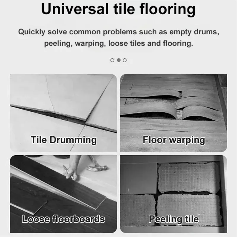 Tile Hollow Repair Adhesive High Penetration Grout Filling Strong Bonding Back Adhesive for Wall Floor Ceramic Crack Fix