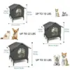 All-Season Waterproof Cat House with Ice Packs & Heating Bags, Foldable Shelter for Indoor & Outdoor Use, Available in 3 Sizes 4