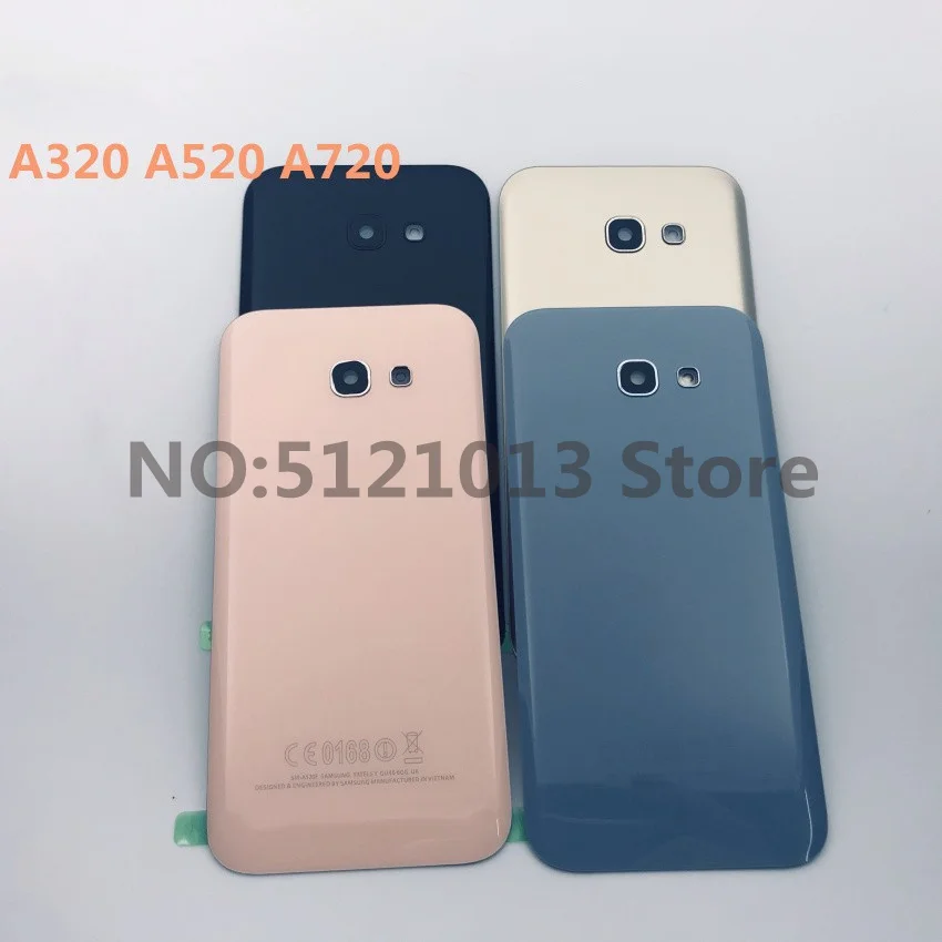 

For Samsung Galaxy A3 A320 A5 A520 A7 A720 2017 Glass Back Battery Housing Cover Replacement + With Logo