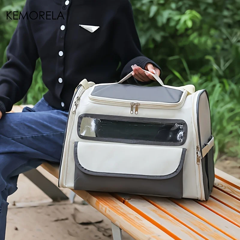 KEMORELA Breathable Pet Tote Shoulder Bag for Small Dogs And Cats Comfortable Outdoor Activity Pet Carrier with Handles