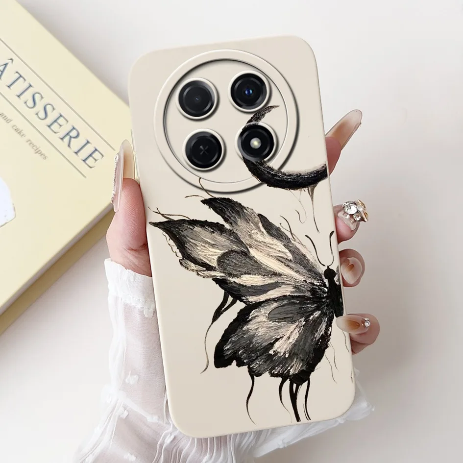 Cute Cartoon Butterfly Sunset Soft Silicone Matte Phone Cover