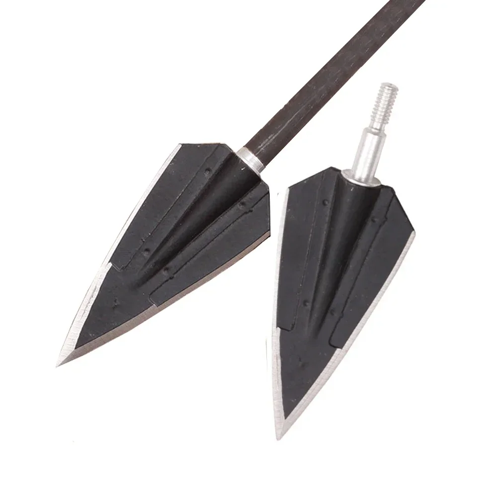 Archery Broadheads 6/12pcs 120Grain Universal Thread 2 Fix Blade Tip Points Target For Outdoor Hunting Accessories