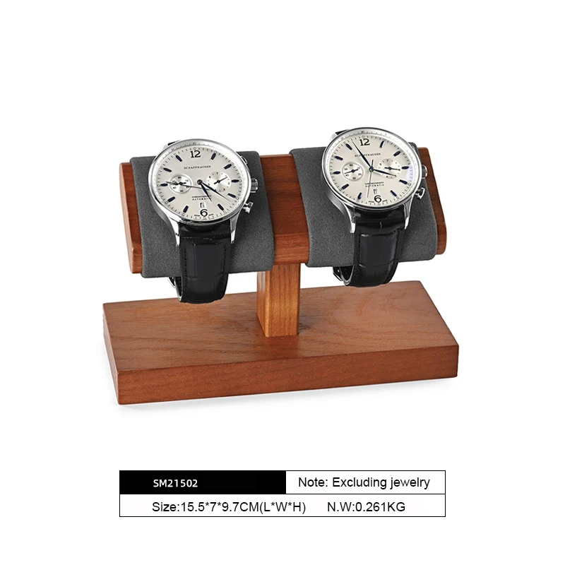 Elegant Wooden Watch and Jewelry Display Stand