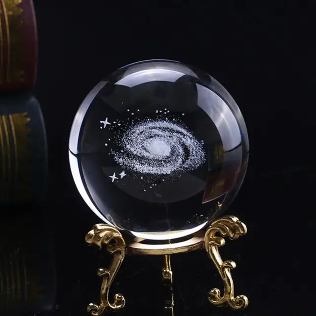 Tejút Kristálygömb Gömb Galaxis Lézer Vésett Üveggömb - Image 3