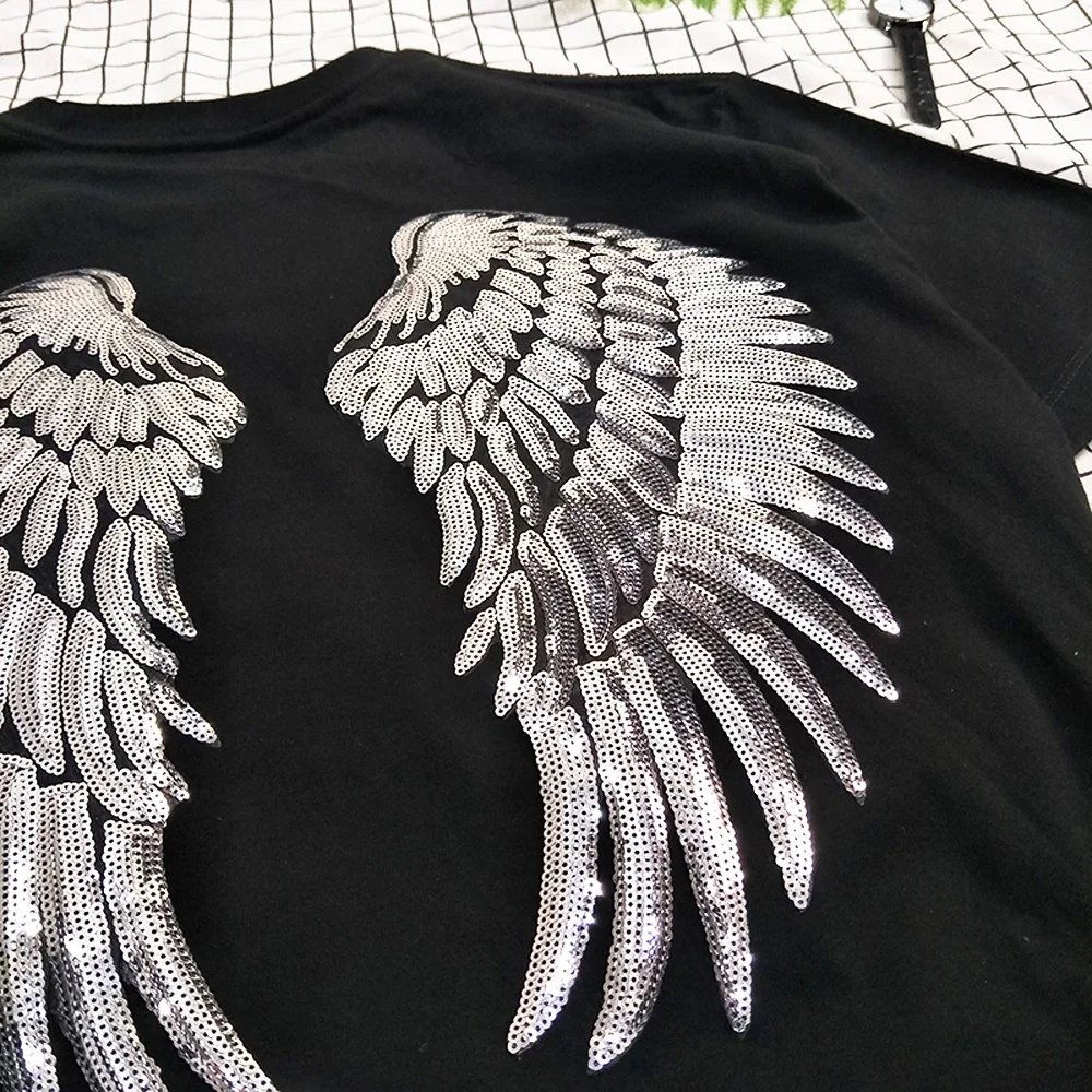 韓国ファッション 天使の羽 [BAUF] ANGEL WING SLIM FIT T-SHIRT 最終値下げ】Angel Wing Slim Fit T-Shirt BAUF - メルカリ