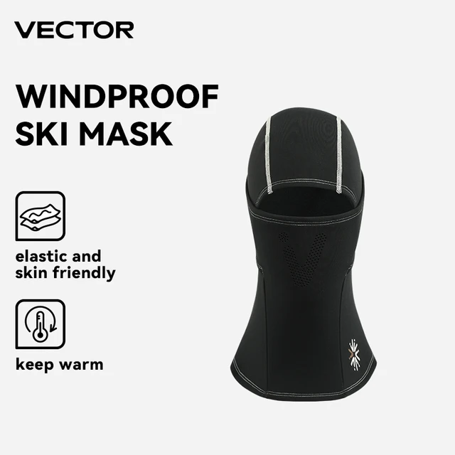 VECTOR Winter Cycling Mask Fleece Thermal Keep Warm Windproof