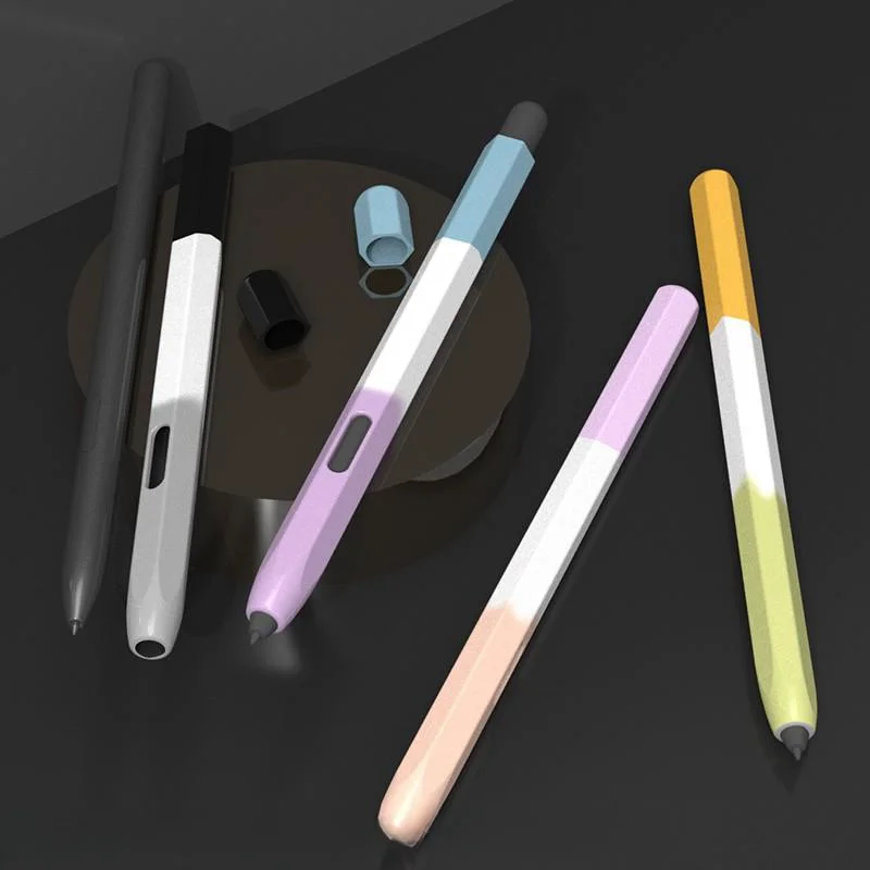 Pen Case for Samsung Galaxy Tab S10 Ultra S9 S8 S7 FE S6 Lite Tablet Stylus Protective Cover Soft Silicone Shockproof Non-slip apple pencil case