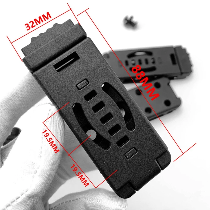 Belt Loop Kydex Knife Scabbard Waist Belt Clip Holster Sheath Belt Buckle Back Clamp Outdoor Camp Tool Fixed Carrying EDC Clip