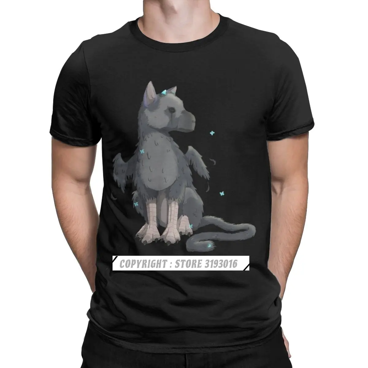 Leisure Trico The Last Guardian Tshirt Shadow Of The Colossus Videogame Cool T Shirt Mens Harajuku Abbigliamento Fantastico