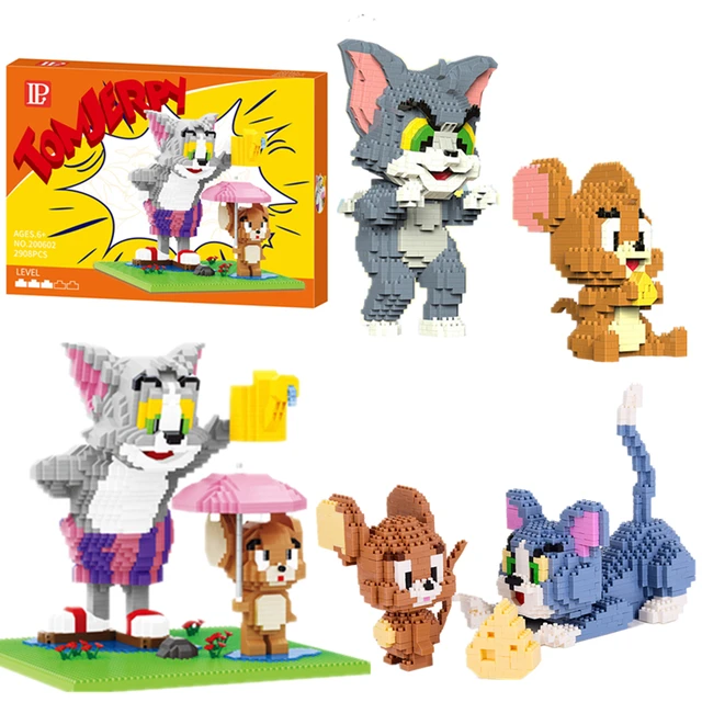 Cartoon Smurfs Mini Blocks Small Bricks Anime Building Collection Toy  Juguetes Auction Figure Kids Gifts Girls