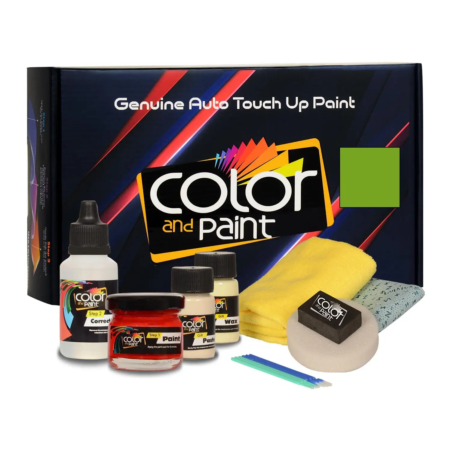 

Color and Paint compatible with Volvo Automotive Touch Up Paint - SUMMER LEAF GREEN - S97485 - Basic Care